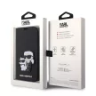 Karl Lagerfeld PU Saffiano Karl and Choupette NFT Book Case iPhone 13 Pro (KLBKP13LSANKCPK) oldalra nyíló, tok, fekete
