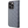 Karl Lagerfeld KLBKP14LSAKLHPG Saffiano Monogram iPhone 14 Pro 6.1" oldalra nyíló tok, ezüst