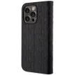 Karl Lagerfeld KLBKP14LSAKLHPK Saffiano Monogram iPhone 14 Pro 6.1" oldalra nyíló tok, fekete