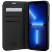 Karl Lagerfeld KLBKP14LSAKLHPK Saffiano Monogram iPhone 14 Pro 6.1" oldalra nyíló tok, fekete