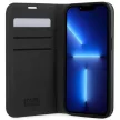 Karl Lagerfeld KLBKP14XSAKLHPG Saffiano Monogram iPhone 14 Pro Max 6.7" oldalra nyíló tok, ezüst