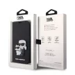 Karl Lagerfeld PU Saffiano Karl and Choupette NFT Book Case iPhone 14 Pro Max (KLBKP14XSANKCPK) oldalra nyíló, tok, fekete