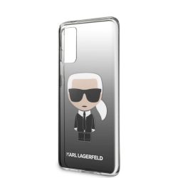   Karl Lagerfeld Samsung Galaxy A41 Ikonik Full Body hátlap, tok, fekete