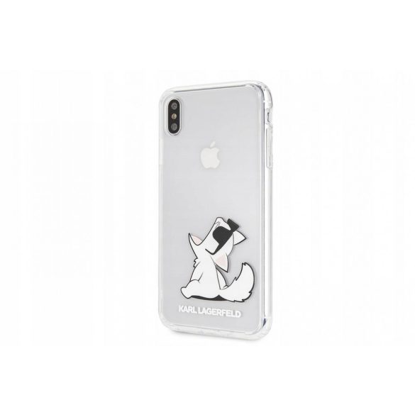 Karl Lagerfeld iPhone Xs Max Fun Choupette Hard (KLHCI65CFNRC) hátlap, tok, átlátszó