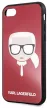 Karl Lagerfeld Iconic Karl"s Head iPhone 6/6S/7/8/SE (2020) (KLHCI8DLHRE) hátlap, tok, piros