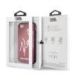 Karl Lagerfeld Hard Case Glitter Signature iPhone 6/6S/7/8/SE (2020) (KLHCI8DLKSRE) hátlap, tok, piros