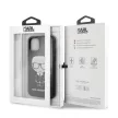 Karl Lagerfeld iPhone 11 Pro Glitter Iconic Full Body (KLHCN58DLFKBK) hátlap, tok, fekete