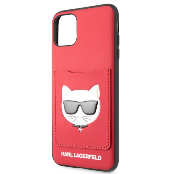 Karl Lagerfeld iPhone 11 Pro Max Choupette Fun (KLHCN65CSKCRE) hátlap, tok, piros