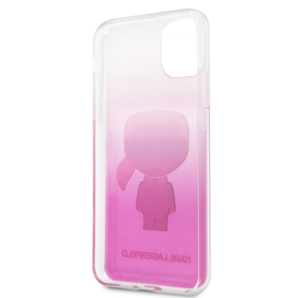 Karl Lagerfeld iPhone 11 Pro Max Degrade Ikonik Full Body (KLHCN65TRDFKPI) hátlap, tok, rózsaszín