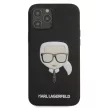 Karl Lagerfeld iPhone 12 Pro Max Layers Glitter Iconic (KLHCP12LGLBK) hátlap, tok, fekete