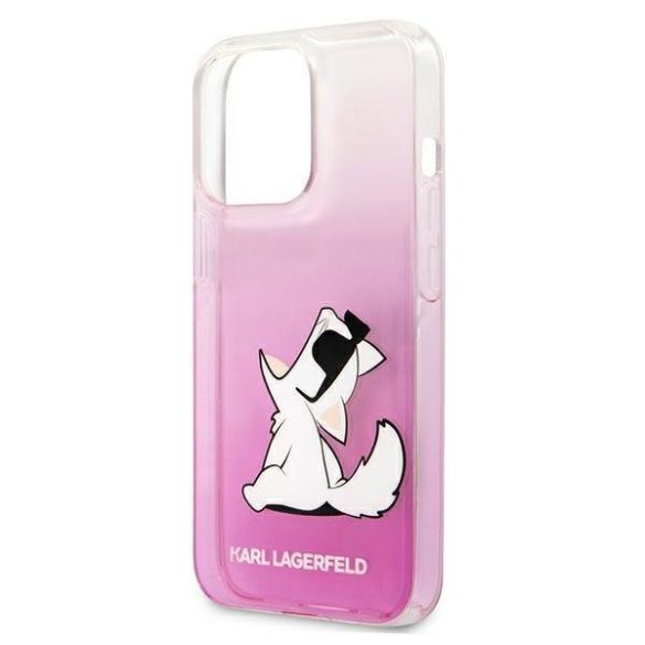 Karl Lagerfeld iPhone 13 Pro Fun Choupette Hard (KLHCP13LCFNRCPI) hátlap, tok, rózsaszín