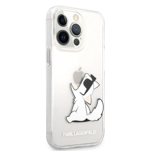 Karl Lagerfeld iPhone 13 Pro Fun Choupette Hard (KLHCP13LCFNRC) hátlap, tok, átlátszó