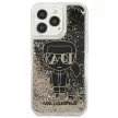 Karl Lagerfeld KLHCP13LLGGKBK Glitter Gatsby Ikonik iPhone 13 PRO tok, fekete
