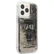 Karl Lagerfeld KLHCP13LLGGKBK Glitter Gatsby Ikonik iPhone 13 PRO tok, fekete