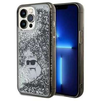  Karl Lagerfeld KLHCP13LLKCNSK Liquid Glitter iPhone 13 Pro tok, átlátszó