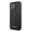 Karl Lagerfeld iPhone 13 Pro 6,1" KLHCP13LMNMP1K Monogram Plaque hátlap, tok, fekete