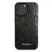 Karl Lagerfeld iPhone 13 Pro 6,1" KLHCP13LMNMP1K Monogram Plaque hátlap, tok, fekete