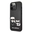 Karl Lagerfeld iPhone 13 Pro 3D Karl & Choupette Full Body (KLHCP13LPCUSKCBK) hátlap, tok, fekete