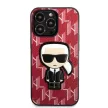 Karl Lagerfeld KLHCP13LPMNIKPI Monogram Ikonik Patch iPhone 13/13 Pro 6.1" hátlap, tok, piros