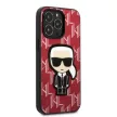 Karl Lagerfeld KLHCP13LPMNIKPI Monogram Ikonik Patch iPhone 13/13 Pro 6.1" hátlap, tok, piros