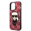 Karl Lagerfeld KLHCP13LPMNIKPI Monogram Ikonik Patch iPhone 13/13 Pro 6.1" hátlap, tok, piros