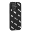 Karl Lagerfeld iPhone 13 Pro Allover (KLHCP13LPULMBK3) hátlap, tok, fekete