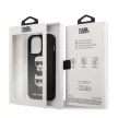 Karl Lagerfeld iPhone 13 Pro Saffiano Karl & Choupette (KLHCP13LSAKICKCBK) hátlap, tok, fekete
