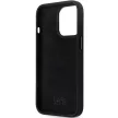 Karl Lagerfeld iPhone 13 Pro 6,1" KLHCP13LSMHKKNPK Silicone Ikonik Metal Pin tok, fekete