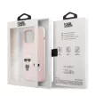 Karl Lagerfeld iPhone 13 Pro Karl & Choupette Silicone (KLHCP13LSSKCI) hátlap, tok, rózsaszín