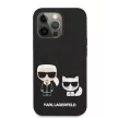 Karl Lagerfeld iPhone 13 Pro Karl & Choupette Silicone (KLHCP13LSSKCK) hátlap, tok, fekete