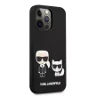 Karl Lagerfeld iPhone 13 Pro Karl & Choupette Silicone (KLHCP13LSSKCK) hátlap, tok, fekete