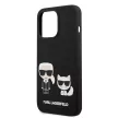 Karl Lagerfeld iPhone 13 Pro Karl & Choupette Silicone (KLHCP13LSSKCK) hátlap, tok, fekete
