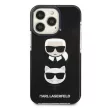 Karl Lagerfeld iPhone 13 Pro 6,1" KLHCP13LTPE2TK Iconic Karl & Choupette hátlap, tok, fekete