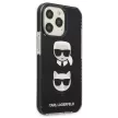 Karl Lagerfeld iPhone 13 Pro 6,1" KLHCP13LTPE2TK Iconic Karl & Choupette hátlap, tok, fekete