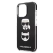 Karl Lagerfeld iPhone 13 Pro 6,1" KLHCP13LTPE2TK Iconic Karl & Choupette hátlap, tok, fekete