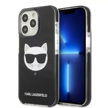   Karl Lagerfeld Iconic Choupette Head Iconic iPhone 13 Pro 6,1" KLHCP13LTPECK, hátlap, tok, fekete