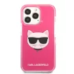 Karl Lagerfeld iPhone 13 Pro Choupette Head (KLHCP13LTPECPI) hátlap, tok, pink