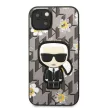 Karl Lagerfeld iPhone 13 Flower Ikonik Karl (KLHCP13MPMNFIK1) hátlap, tok, szürke