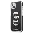 Karl Lagerfeld KLHCP13MTPE2TK Karl&Choupette Head iPhone 13 6,1" tok, fekete