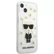 Karl Lagerfeld KLHCP13SHFLT Flower Ikonik Karl iPhone 13 mini 5.4" tok, átlátszó