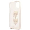 Karl Lagerfeld iPhone 13 Mini 5,4" KLHCP13SKCTUGLGO Glitter Karl's & Choupette tok, arany