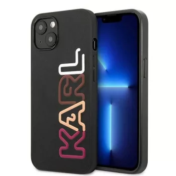   Karl Lagerfeld KLHCP13SPCOBK Multipink Brand iPhone 13 mini 5.4 " hátlap, tok, fekete