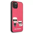 Karl Lagerfeld KLHCP13SPCUSKCP Ikonik Karl & Choupette iPhone 13 mini 5.4" hátlap, tok, rózsaszín