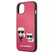 Karl Lagerfeld KLHCP13SPCUSKCP Ikonik Karl & Choupette iPhone 13 mini 5.4" hátlap, tok, rózsaszín