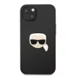 Karl Lagerfeld iPhone 13 Mini Ikonik Karl Head Metal (KLHCP13SPKMK) hátlap, tok, fekete