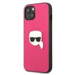 Karl Lagerfeld KLHCP13SPKMP Ikonik Karl's Head Metal iPhone 13 mini 5,4", hátlap, tok, rózsaszín