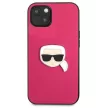 Karl Lagerfeld KLHCP13SPKMP Ikonik Karl's Head Metal iPhone 13 mini 5,4", hátlap, tok, rózsaszín