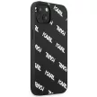 Karl Lagerfeld iPhone 13 Mini KLHCP13SPULMBK3 Allover Logomania hátlap, tok, fekete