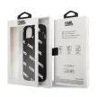 Karl Lagerfeld iPhone 13 Mini KLHCP13SPULMBK3 Allover Logomania hátlap, tok, fekete