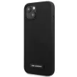 Karl Lagerfeld iPhone 13 Mini KLHCP13SSLMP1K Silicone Plaque hátlap, tok, fekete
